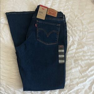 Levi's Women's Deep Indigo Straight Leg Jeans
